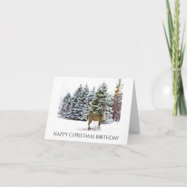 Glad jul födelsedag vikad högtidskort helgkort