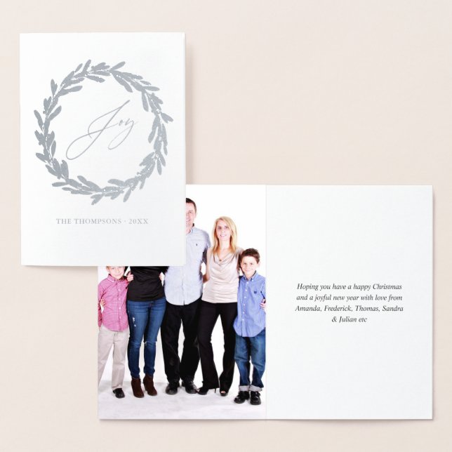 Glad jul folierat kort (Display)