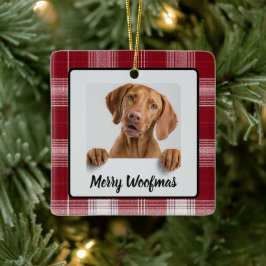 Glad Jul för Hundar Anpassad Hund Foto Julgranspry Julgransprydnad Keramik