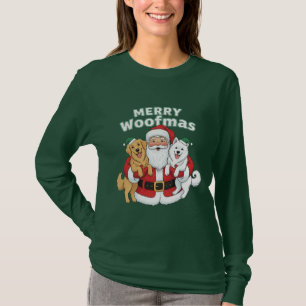 Glad Jul för Hundarna T Shirt