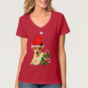 Glad jul för jackRussell Terrier Tee