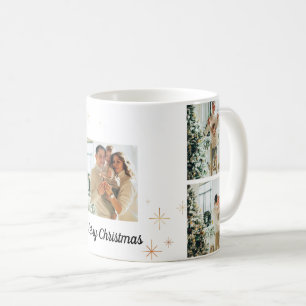 Glad jul Foto Mugg – Din Familjekollage
