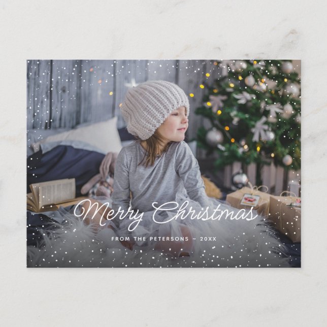 Glad jul Foto postkort Helg Vykort (Framsida)
