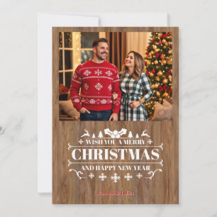 Glad Jul Fotografi Julhälsningskort Julkort