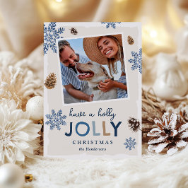 Glad jul-fotografi julkort