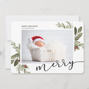 Glad jul fotohälsningskort julkort