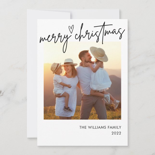 Glad jul Fotoinsättning Julkort (Framsida)