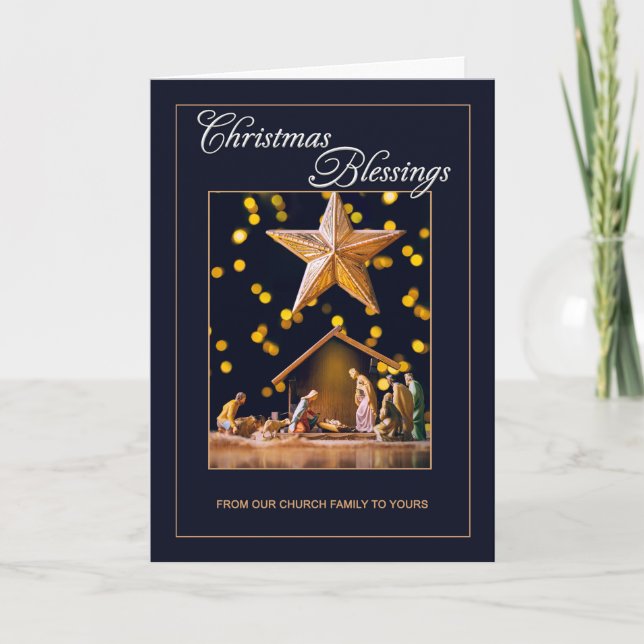 Glad jul från kyrkoledare till medlemmar  helgkort (Framsida)