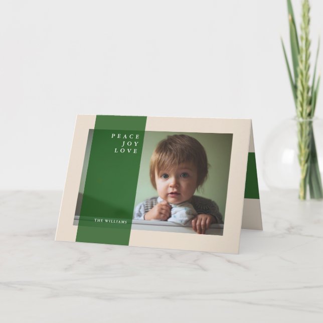 GLAD JUL Frid Glädje Kärlek Helgkort (Framsida)