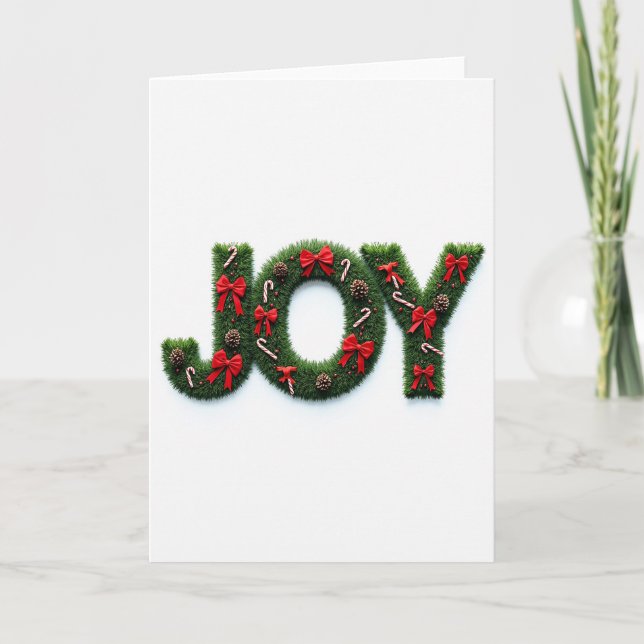 Glad jul Fröjd Kort (Framsida)