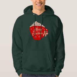 Glad jul Frosting Snöflingor Strössel  Hoodie