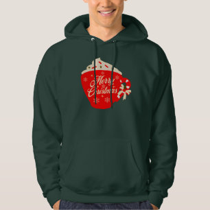 Glad jul Frosting Snöflingor Strössel Hoodie