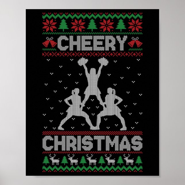 Glad jul Glad Cheerleader Övning Ful jul  Poster (Framsidan)
