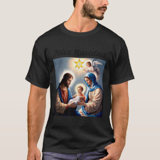 Glad jul God jul för Jesu födelse T Shirt