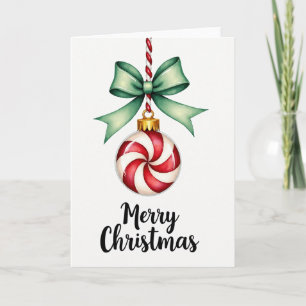 Glad Jul Godisstavsdekoration Kort