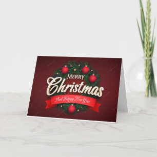 "GLAD JUL/GOTT NYTT ÅR" KORT