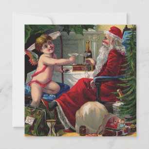 Glad jul & Gott nytt år-meddelande Julkort