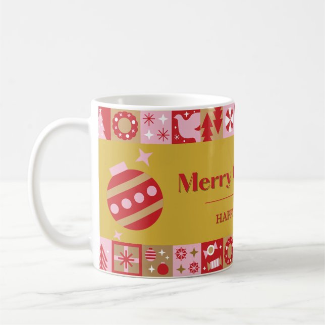 Glad jul & Gott nytt år-mugg Kaffemugg (Vänster)