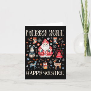 Glad Jul Gott Solstånd Cottagecore Skandinavisk Kort