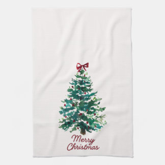 Glad jul Gran Kökshandduk
