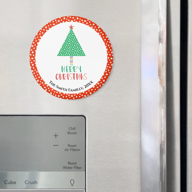 Glad jul Gran Modern  Magnet (In Situ (Fridge))