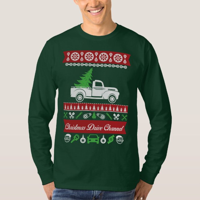Glad jul gran  t shirt (Framsida)