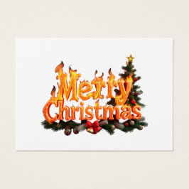 Glad jul Gran Visitkort