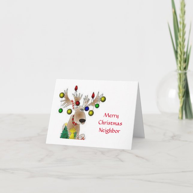 **GLAD JUL** "GRANNE" KORT (Framsida)