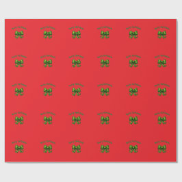 Glad jul grön slinga julpresentpapper presentpapper