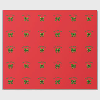 Glad jul grön slinga julpresentpapper presentpapper