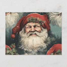Glad jul hälsning helg vykort