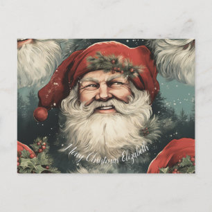 Glad jul hälsning helg vykort