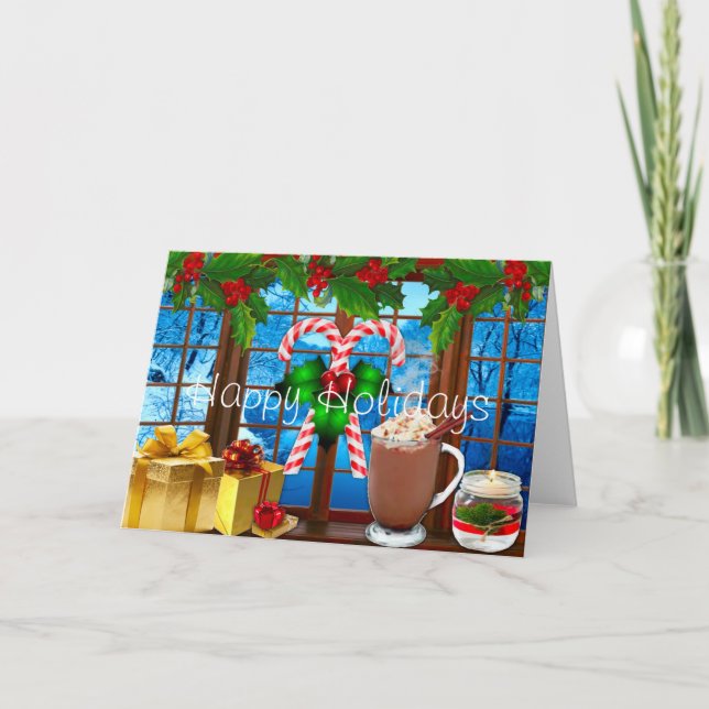 Glad Jul Hälsningskort Helgkort (Framsida)