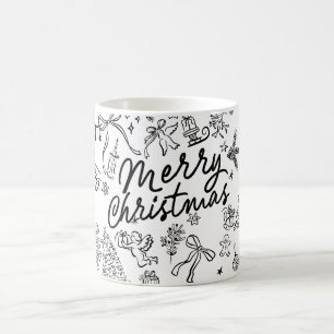 Glad jul Handritad Kaffemugg