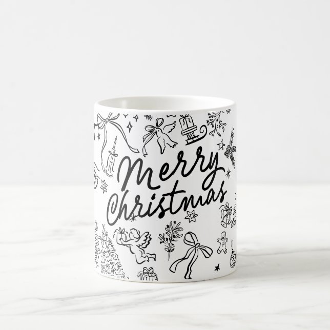 Glad jul Handritad Kaffemugg (Center)