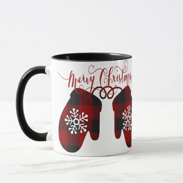 Glad jul handskar mugg (Vänster)