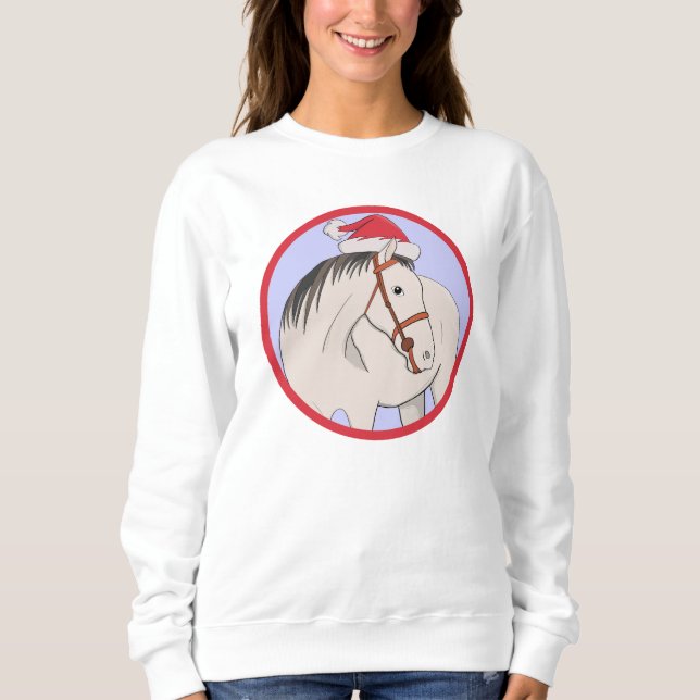 Glad jul häst t shirt (Framsida)