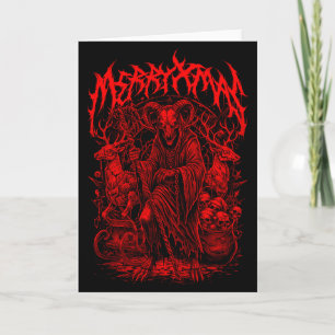 Glad Jul Heavy Metal-band Parodi Death Metal Vin Kort