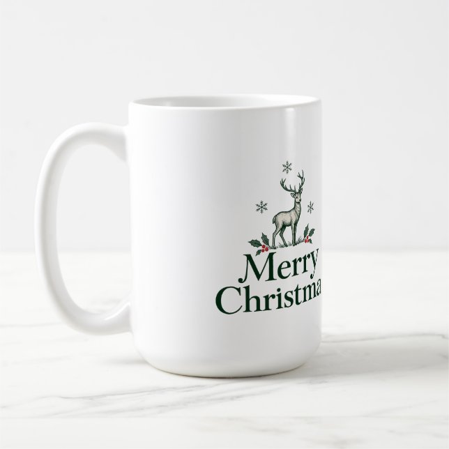 Glad Jul Hjort Mugg (Vänster)