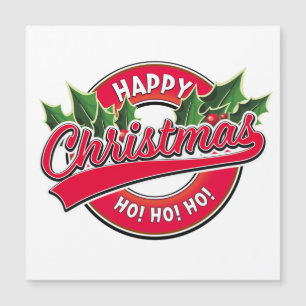 Glad jul Ho! Ho! Ho! Bildmagnet