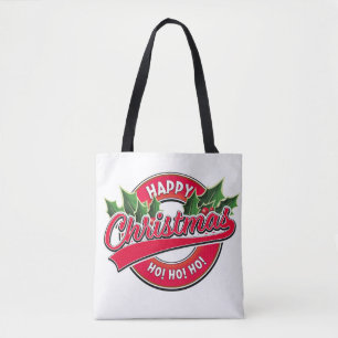Glad jul Ho! Ho! Ho! Tote Bag Tygkasse
