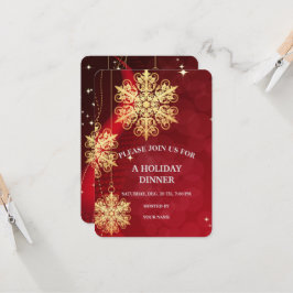 Glad jul Högtidlig presentdesign Inbjudningar