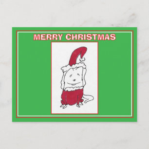 Glad jul Hund Tecknad film God jul Helg Vykort