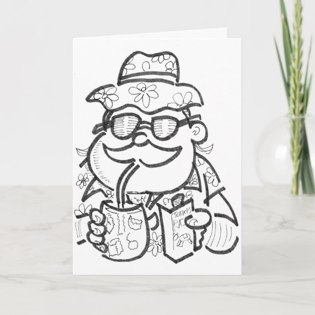 Glad jul i juli kort (Framsida)