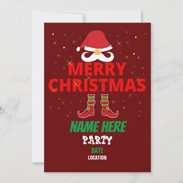 GLAD JUL INBJUDAN (Framsida)