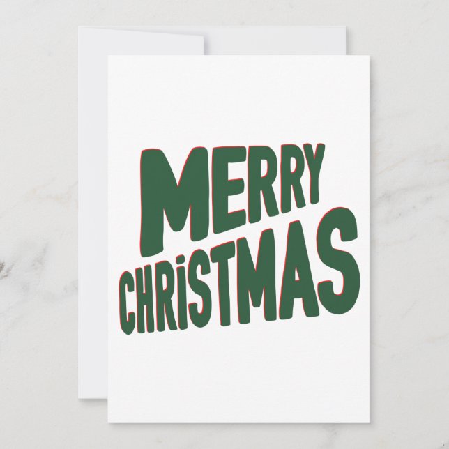 Glad jul inbjudan (Framsida)