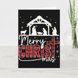 Glad Jul Jesus Jul Familj Jesus Födelse Kort