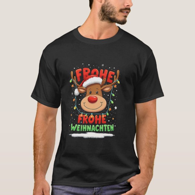 GLAD JUL Jul design renar T Shirt (Framsida)