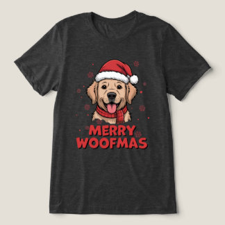 Glad Jul - Jul med en söt Santa Hund T Shirt