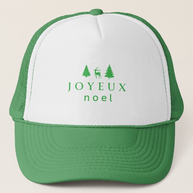 Glad Jul Juldesign med Snöflingor Keps (Framsida)